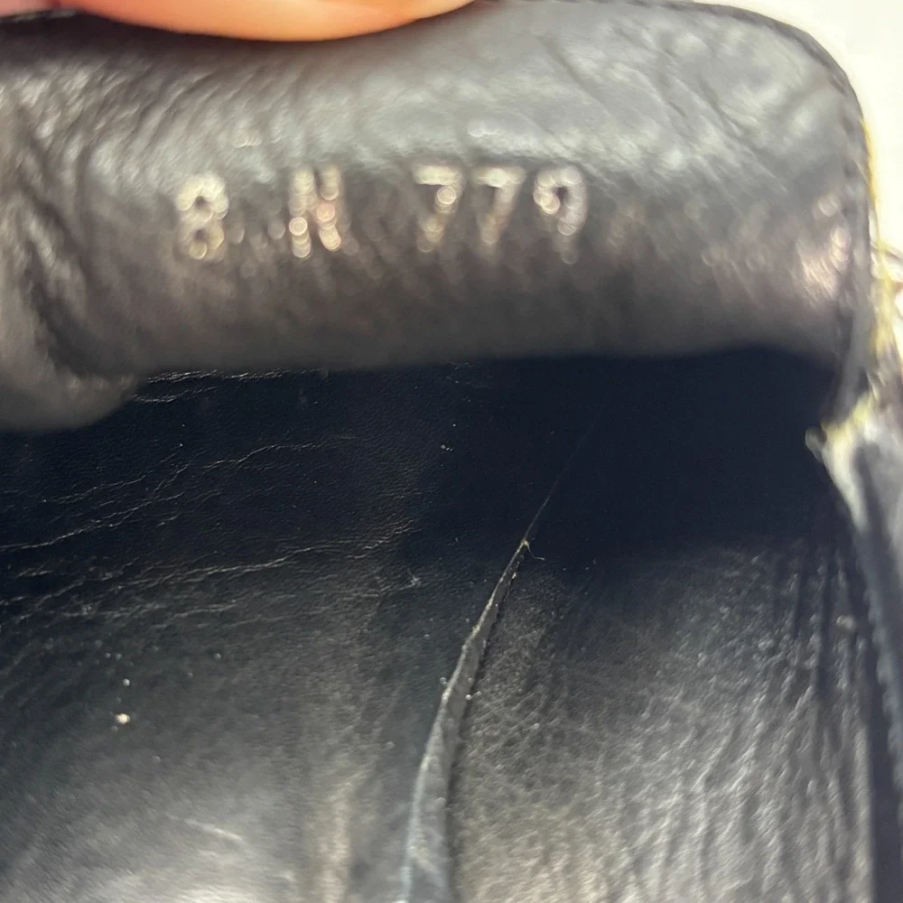 Brighton Jill Women's Size 8N Black Suede‎ Mule Loafers Italy Chain Detail